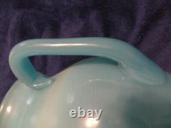 Huge Opaline Glass Vase Applied Handles French France Porteau Valerysthal