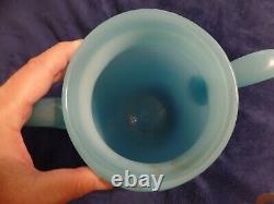 Huge Opaline Glass Vase Applied Handles French France Porteau Valerysthal