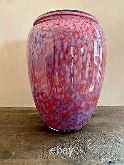 Jean-Claude Navaro Art Glass Large Vase