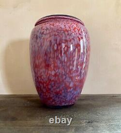 Jean-Claude Navaro Art Glass Large Vase