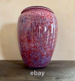 Jean-Claude Navaro Art Glass Large Vase