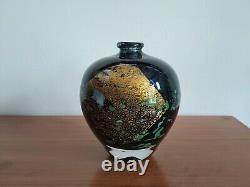 Jean-Claude Novaro French Studio Art Glass Vase