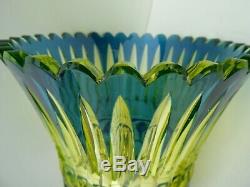 Joseph Simon Art Deco Urane Vaseline Uranium Art Deco Vase Val Saint Lambert