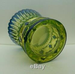 Joseph Simon Art Deco Urane Vaseline Uranium Art Deco Vase Val Saint Lambert