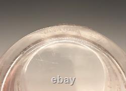 LALIQUE 1930s French Crystal Art Glass RICQUEWIHR Sepia Patina 5 Ice Tub Vase