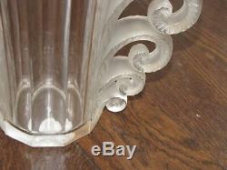 LALIQUE BEAUVAIS Glass Crystal Vase Signed