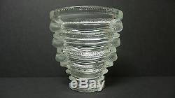 LALIQUE Clear & Frosted Crystal SAINT MARC 6.5 Art Glass Vase