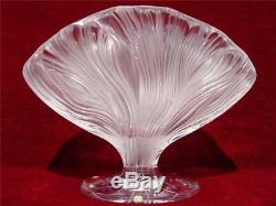 LALIQUE FRANCE ICHOR FLOWER VASE CLEAR FROST CRYSTAL GLASS W13,5/34cm #1247700