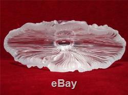 LALIQUE FRANCE ICHOR FLOWER VASE CLEAR FROST CRYSTAL GLASS W13,5/34cm #1247700