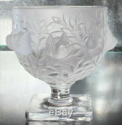 LALIQUE (France) Elisabeth Vase in Satin Finish Clear Crystal, by Marc Lalique