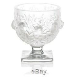 LALIQUE (France) Elisabeth Vase in Satin Finish Clear Crystal, by Marc Lalique