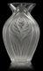 LALIQUE France PAVIE pattern 5 Crystal VASE- Ears of Corn Stunning Art Glass