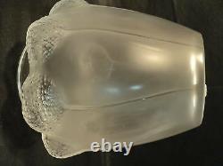 LALIQUE Frosted Crystal BALI 7 Art Glass Vase