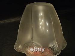 LALIQUE Frosted Crystal BALI 7 Art Glass Vase