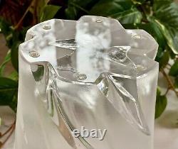 LALIQUE NARCISSE VASE Large, Heavy, Gorgeous! Guaranteed Authentic Signed