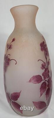 LEGRAS 19th Century Large Art Cameo Glass Vase. Has Been Reduced By 20%