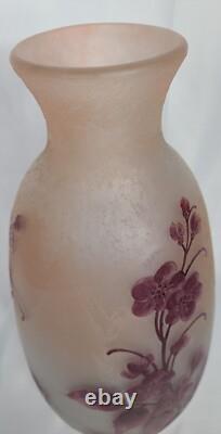 LEGRAS 19th Century Large Art Cameo Glass Vase. Has Been Reduced By 20%