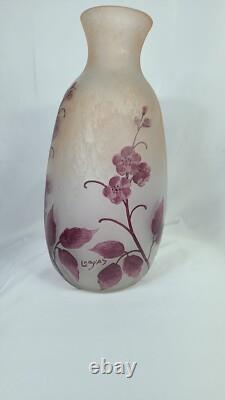 LEGRAS 19th Century Large Art Cameo Glass Vase. Has Been Reduced By 20%
