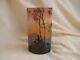 LEGRAS, ANTIQUE FRENCH CAMEO GLASS VASE, SHEPHERD IN FOREST, EARLY 20th CENTURY