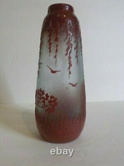 LEGRAS French CAMEO Art Glass 8.5 Vase, c. 1910-1920