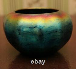 LUNDBERG STUDIOS ART GLASS VASE SIGNED AND DATED 1996 Rare one of a kind