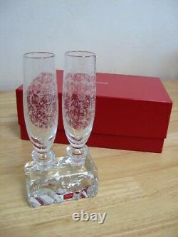 La Foret Des Songes by Baccarat Flower Vase French Crystal M Wanders NIB