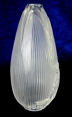 Lalique #1254700 Butterfly Vase Brand New In Box Flower Retired Rare Crystal F/s