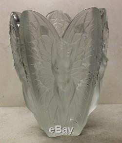 Lalique 483791vas12, Chrysalide Vase L. E, 12H $4700 V Mint NO BOX