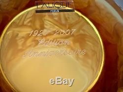 Lalique Amber Bacchantes Vase Numbered Limited Edition Mint Condition