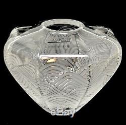 Lalique Art Glass FROSTED SWIRL VASE