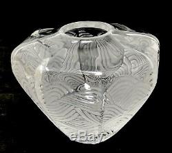 Lalique Art Glass FROSTED SWIRL VASE