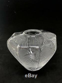 Lalique Art Glass FROSTED SWIRL VASE