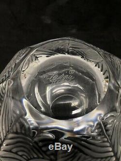 Lalique Art Glass FROSTED SWIRL VASE