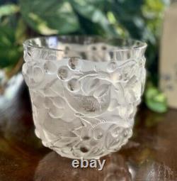 Lalique Avallon Vase Clear & Frosted Guaranteed Authentic Excellent Condition