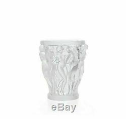 Lalique BACCHANTES SMALL VASE CLEAR CRYSTAL 10547500