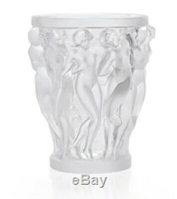 Lalique Bacchantes Small Vase Clear Crystal Ref. 10547500 Official Dealer