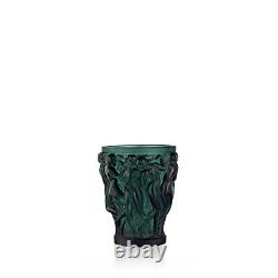 Lalique Bacchantes Small Vase Deep Green Crystal 10547700