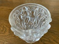 Lalique Bacchantes Vase Large french nude with signature