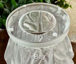 Lalique Bacchantes Vase Mint Condition Guaranteed Authentic Signed Retail $4900