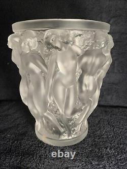 Lalique Bacchantes Vase Mint Condition, Signed Original