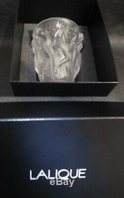 Lalique Bacchantes Vase New in Box with Insert Lalique Code 10547500