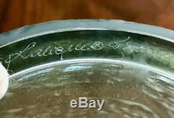 Lalique Biches Vase in Smoke Crystal Excellent Condition Signed and Authentic