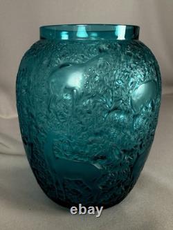 Lalique Blue Bitches Vase