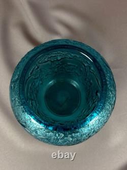 Lalique Blue Bitches Vase