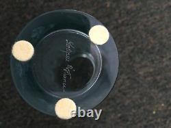 Lalique Bougainvillea Vase 6 7/8 T Light Blue