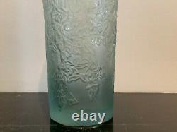 Lalique Bougainvillier Blossom Blue/Grey Vase