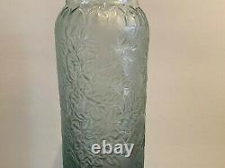 Lalique Bougainvillier Blossom Blue/Grey Vase