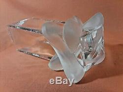 Lalique Clear Crystal 11 Square Vase