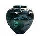 Lalique Courlis Deep Emerald Green Bird Vase CLOSEOUT PRICING