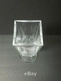 Lalique Crystal 11 Vase, Frosted Deer Base Wow